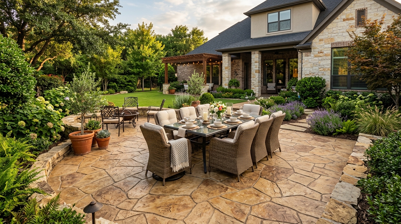 Stamped Concrete vs. Pavers: What's Best for NRH Homes?
